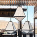 Brian Patrick Flynn for Crystorama Glacier Outdoor 3 Light Black Charcoal Chandelier - Outdoor Pendant