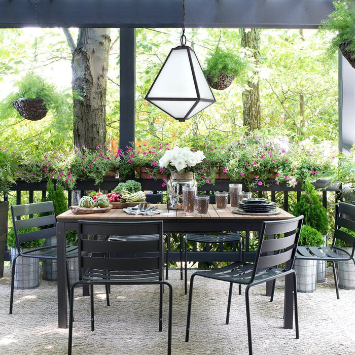 Brian Patrick Flynn for Crystorama Glacier Outdoor 3 Light Black Charcoal Chandelier - Outdoor Pendant