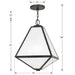 Brian Patrick Flynn for Crystorama Glacier Outdoor 3 Light Black Charcoal Chandelier - Outdoor Pendants