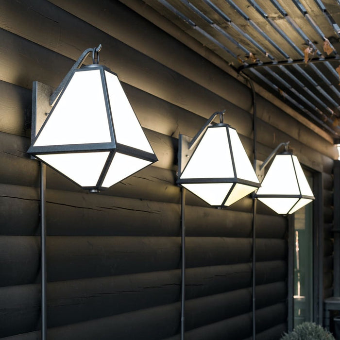 Brian Patrick Flynn for Crystorama Glacier Outdoor 3 Light Black Charcoal Wall Mount - Outdoor Wall Mount