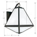 Brian Patrick Flynn for Crystorama Glacier Outdoor 3 Light Black Charcoal Wall Mount - Outdoor Wall Sconces