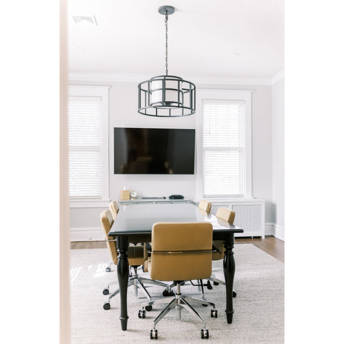 Brian Patrick Flynn for Crystorama Hulton 5 Light Matte Black Chandelier - Chandeliers