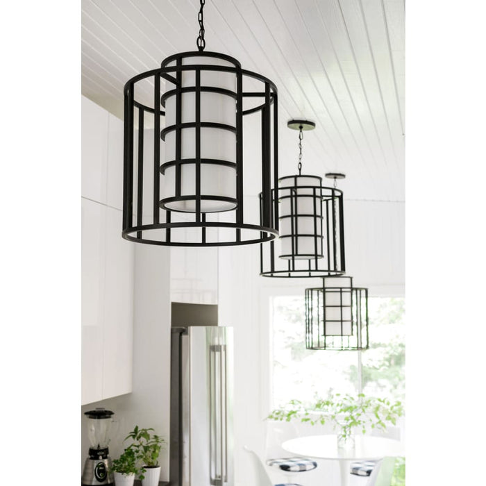 Brian Patrick Flynn for Crystorama Hulton 6 Light Matte Black Chandelier - Chandeliers