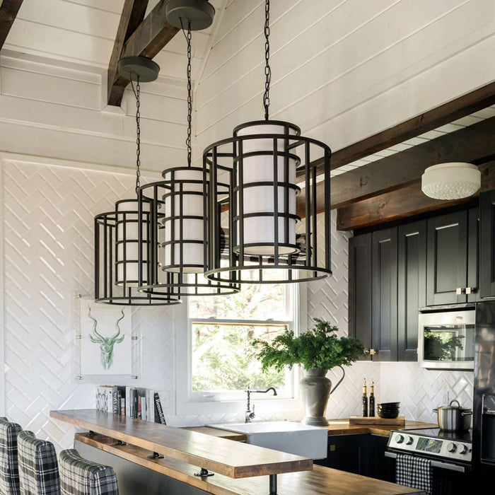 Brian Patrick Flynn for Crystorama Hulton 6 Light Matte Black Chandelier - Chandeliers