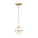 Brian Patrick Flynn for Crystorama Truax 1 Light Aged Brass Mini Chandelier - Chandeliers