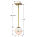 Brian Patrick Flynn for Crystorama Truax 1 Light Aged Brass Mini Chandelier - Chandeliers