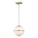 Brian Patrick Flynn for Crystorama Truax 1 Light Aged Brass Pendant - Chandeliers