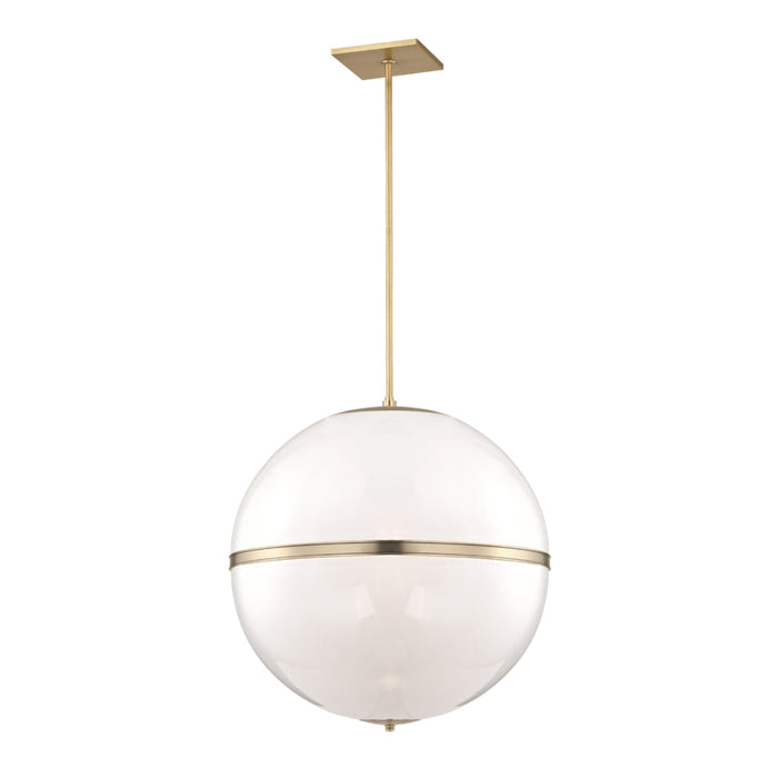 Brian Patrick Flynn for Crystorama Truax 3 Light Aged Brass Chandelier - Chandeliers