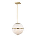 Brian Patrick Flynn for Crystorama Truax 3 Light Aged Brass Mini Chandelier - Chandeliers