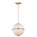 Brian Patrick Flynn for Crystorama Truax 3 Light Aged Brass Mini Chandelier - Chandeliers