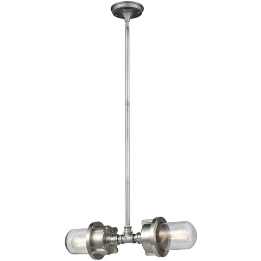 Briggs Weathered Zinc Satin Nickel Island Light - Island Light