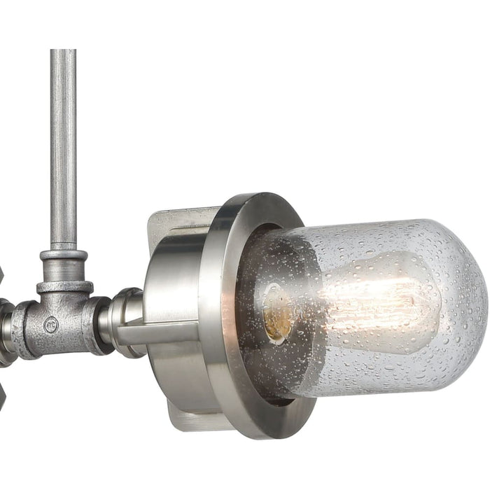 Briggs Weathered Zinc Satin Nickel Island Light - Island Light