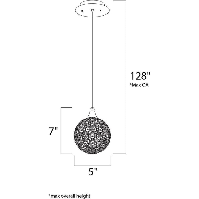 Brilliant Polished Chrome Mini Pendant - Mini-Pendants