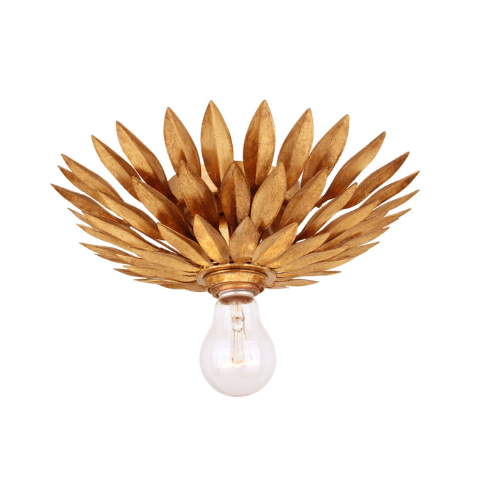 Broche 1 Light Antique Gold Sconce - Wall Sconces