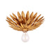 Broche 1 Light Antique Gold Sconce - Wall Sconces