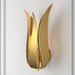 Broche 1 Light Antique Gold Wall Mount - Wall Sconces