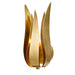 Broche 1 Light Antique Gold Wall Mount - Wall Sconces