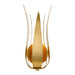 Broche 1 Light Antique Gold Wall Mount - Wall Sconces