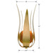 Broche 1 Light Antique Gold Wall Mount - Wall Sconces