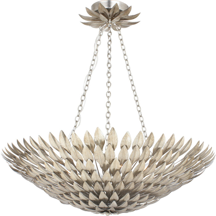 Broche 8 Light Antique Silver Ceiling Mount - Ceiling Mount