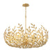 Broche Antique Gold 12 Light Chandelier Crystorama 569-GA