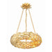 Broche Antique Gold 6 Light LED Chandelier Crystorama 535-GA