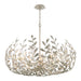 Broche Antique Silver 12 Light Chandelier Crystorama 569-SA