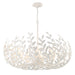 Broche Matte White 12 Light Chandelier Crystorama 569-MT