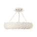 Broche Matte White 6 Light LED Semi-Flushmount Crystorama 535-MT_CEILING