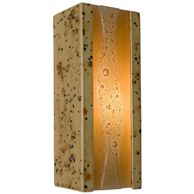 Bubbly Sandstorm and Caramel Wall Sconce - Wall Sconce