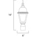 Builder Cast Black Outdoor Pole/Post Mount - Outdoor Pole/Post Mount
