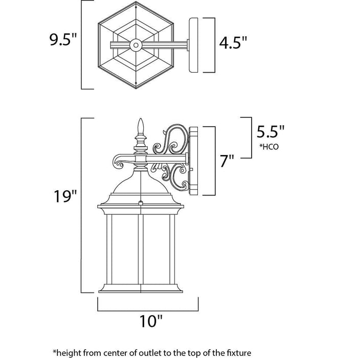Builder Cast Empire Bronze Outdoor Wall Mount - Outdoor Wall Mount