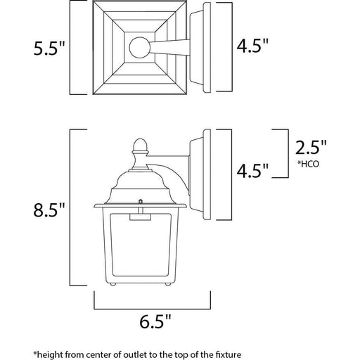 Builder Cast LED E26 Empire Bronze LED Outdoor Wall Mount - Outdoor Wall Mount