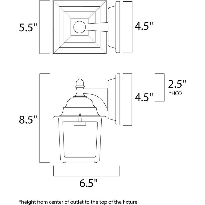 Builder Cast LED E26 Rust Patina LED Outdoor Wall Mount - Outdoor Wall Mount