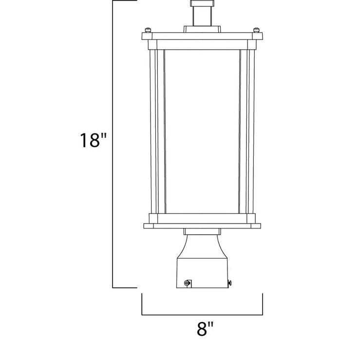 Bungalow Bronze Outdoor Pole/Post Mount - Outdoor Pole/Post Mount