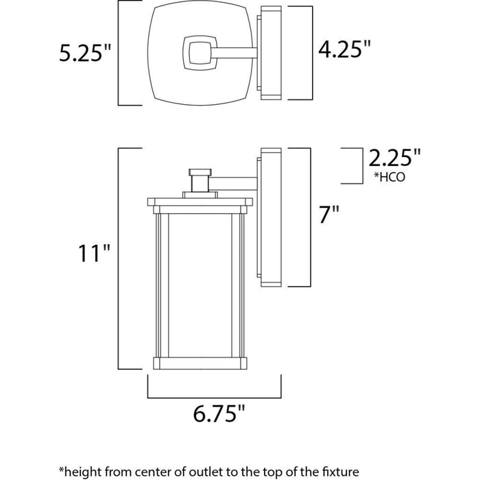 Bungalow Bronze Outdoor Wall Mount - Outdoor Wall Mount