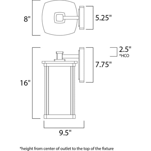 Bungalow Bronze Outdoor Wall Mount - Outdoor Wall Mount