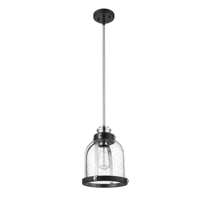 Burren Matte Black Chrome Mini-Pendant | theLightShop