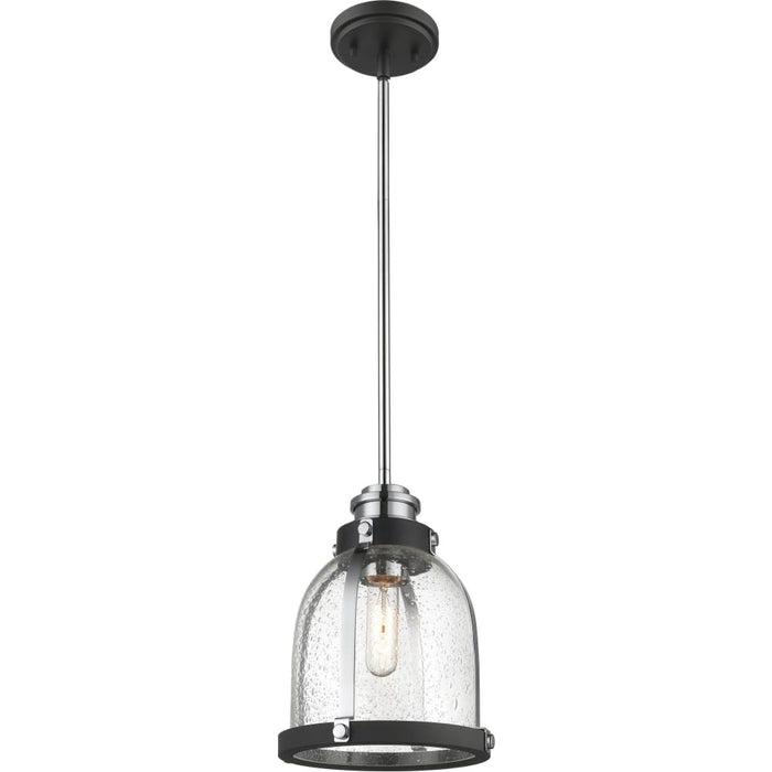Burren Matte Black Chrome Mini-Pendant | theLightShop