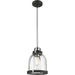 Burren Matte Black Chrome Mini-Pendant | theLightShop