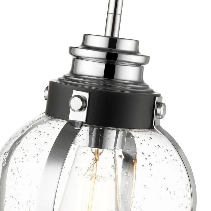 Burren Matte Black Chrome Mini-Pendant | theLightShop