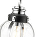 Burren Matte Black Chrome Mini-Pendant | theLightShop