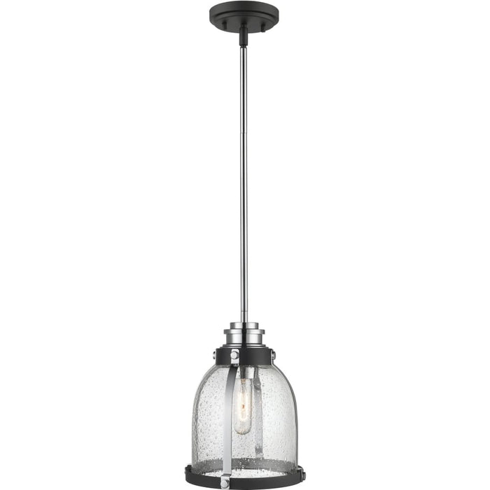 Burren Matte Black Chrome Mini-Pendant | theLightShop