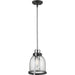 Burren Matte Black Chrome Mini-Pendant | theLightShop