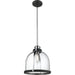 Burren Matte Black Chrome Pendant | theLightShop