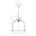 Burren Matte Black Chrome Pendant | theLightShop
