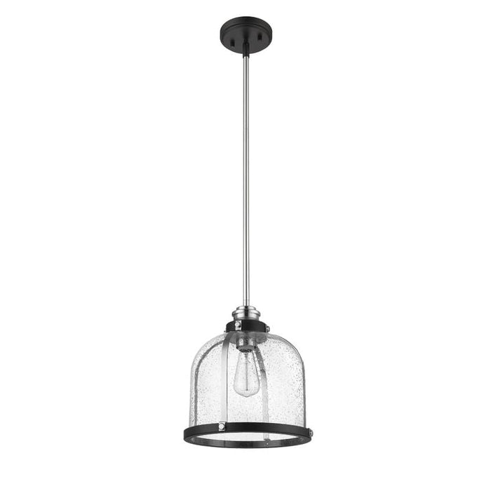 Burren Matte Black Chrome Pendant | theLightShop