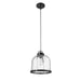 Burren Matte Black Chrome Pendant | theLightShop