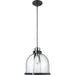 Burren Matte Black Chrome Pendant | theLightShop