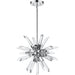 Burst Chrome Chandelier - Chandeliers